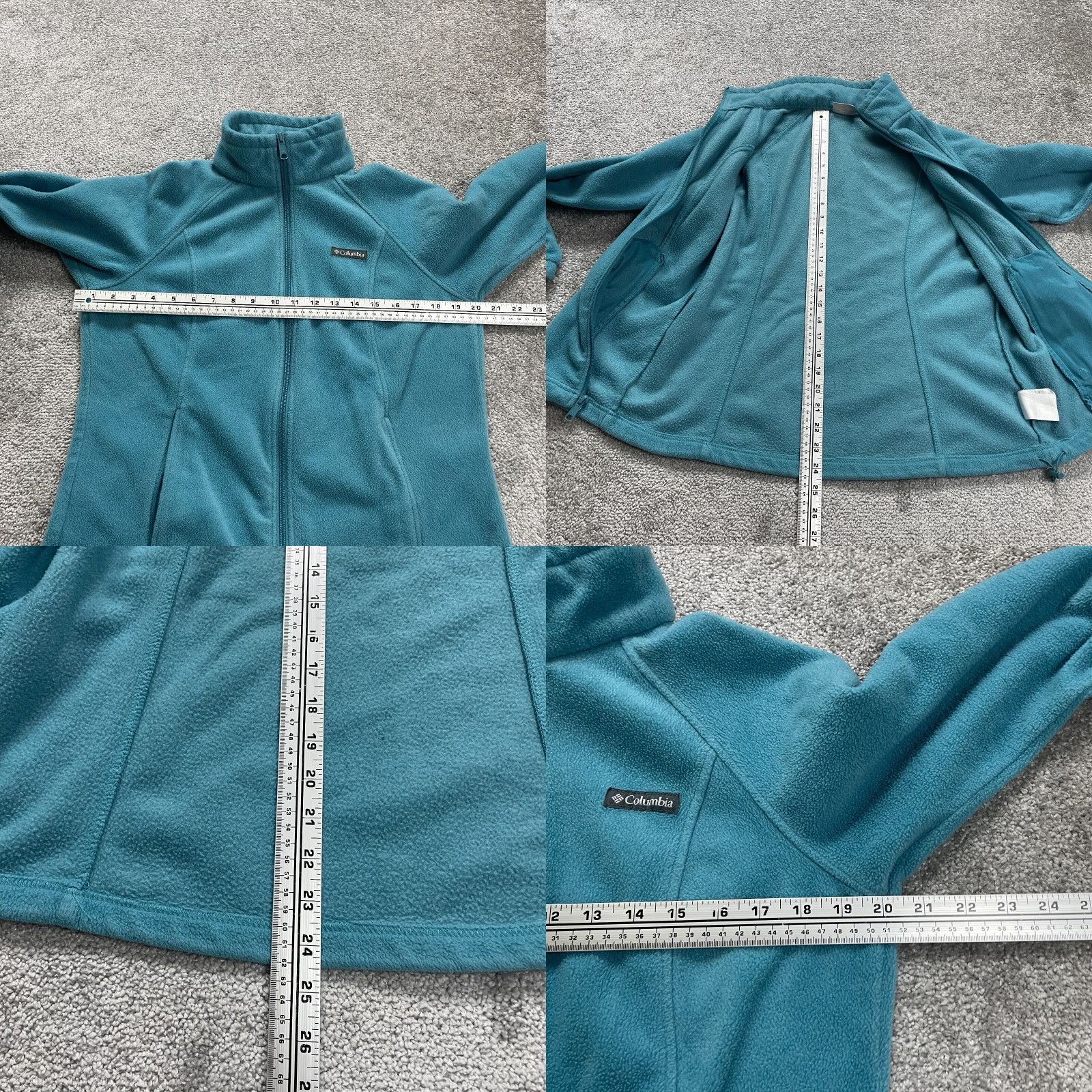 Vintage Columbia Jacket Benton Springs Fleece Womens Medium Blue Full Zip Outdoor Hiking Shirt Size M / US 6-8 / IT 42-44 - 8 Thumbnail