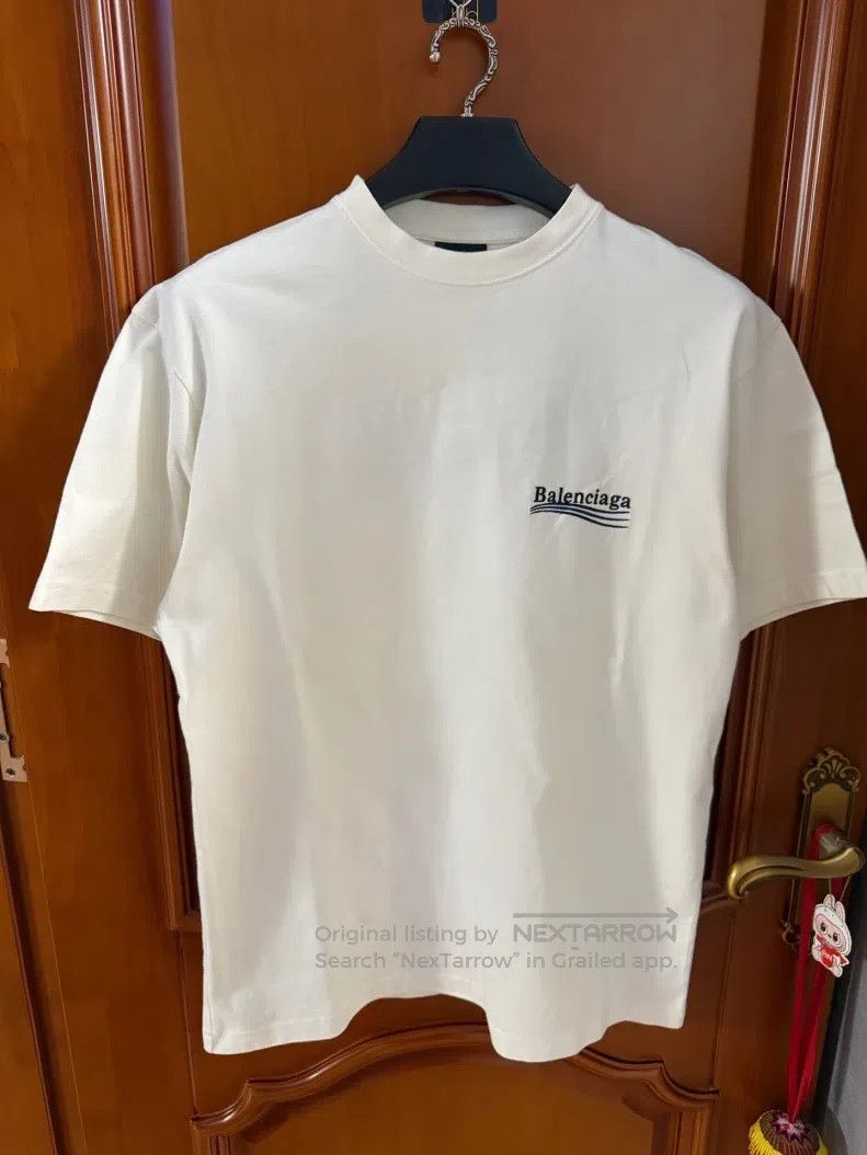 Balenciaga Off-white Coca-Cola embroidered logo short-slee
