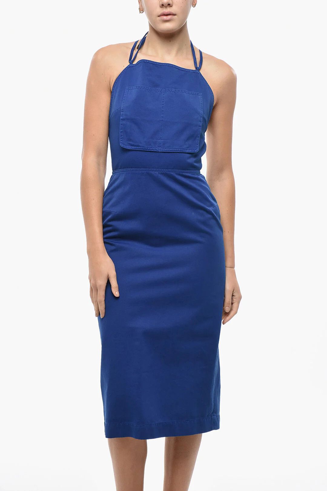 Max Mara og1mm0426 Denim Sheath Dress in Blue Size S / US 4 / IT 40 - 4 Thumbnail
