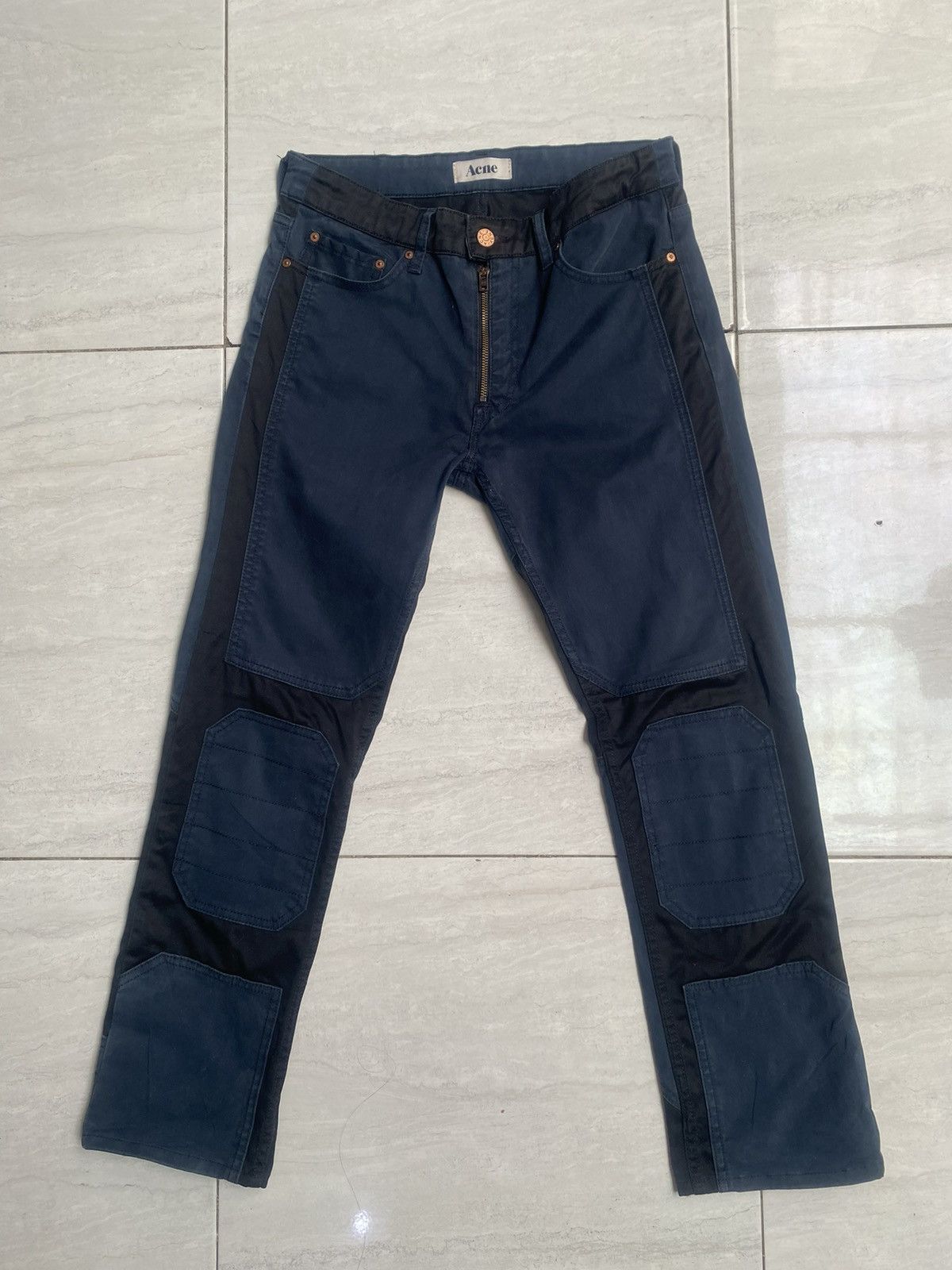 Acne Studios ACNE STUDIOS Double Knee Soft Suede Jeans Size 29" - 6 Thumbnail