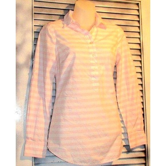 Vineyard Vines Vineyard Vines Sz 00 Half Button Blouse Size XXS / US 00 / IT 34 - 1 Thumbnail