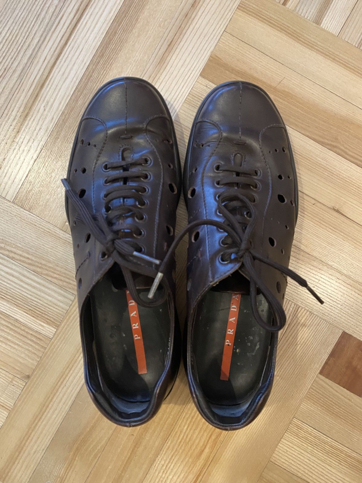 Prada Prada Sport Leather Sneakers Size US 8.5 / EU 41-42 - 5 Thumbnail