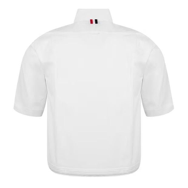 Thom Browne o1g2r1mq0724 Short Sleeve Shirt in White Size US L / EU 52-54 / 3 - 2 Thumbnail