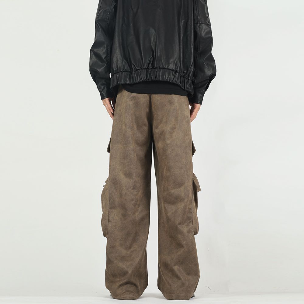 Japanese Brand × Jean America Street Straight Tube Retro Work Casual Pants Size US 29 - 4 Thumbnail