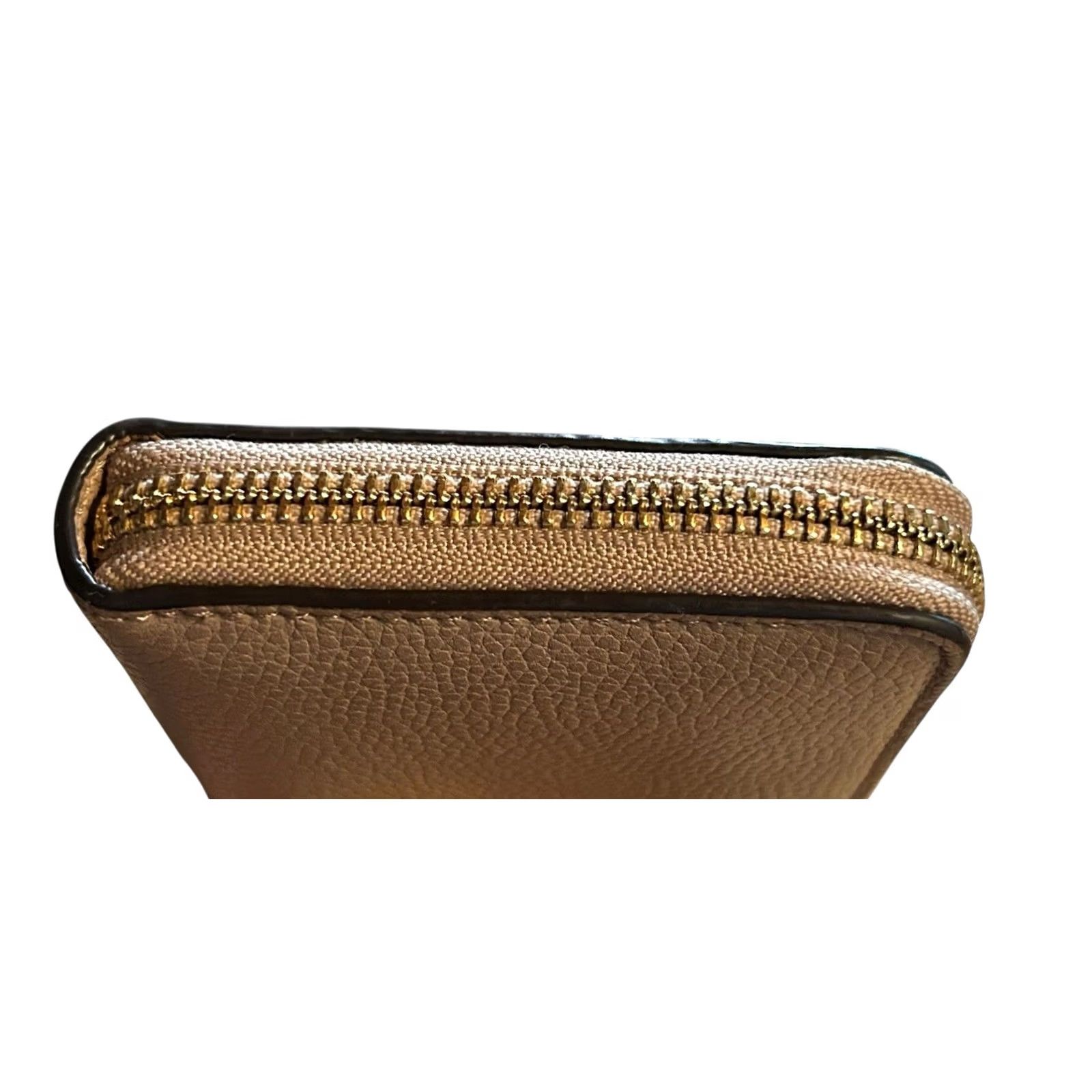 Michael Kors Michael Kors ADELE ZA CONTINENTAL Large Leather Wallet Fawn Beige Brown Womens Size ONE SIZE - 7 Thumbnail