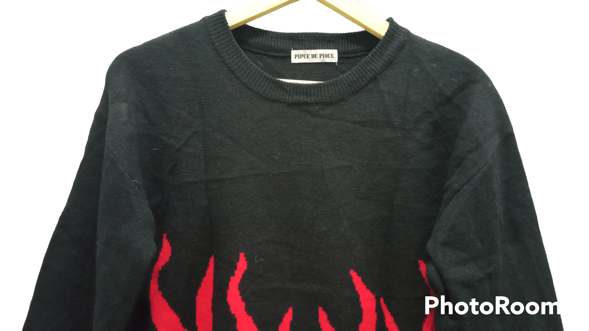 Japanese Brand × Vintage 🔥🔥Vintage Style Pipue De Pique Flame Sweatshirt Size US S / EU 44-46 / 1 - 12 Thumbnail