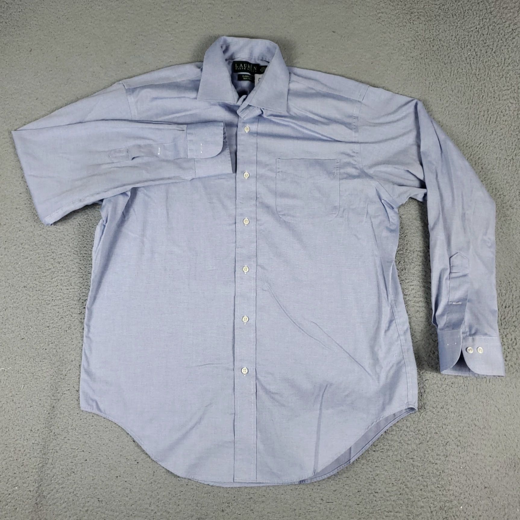 Ralph Lauren Ralph Lauren Blue Dress Shirt Men's Size 16 Long Sleeve Button-Up Regular Fit Size 42R - 2 Thumbnail