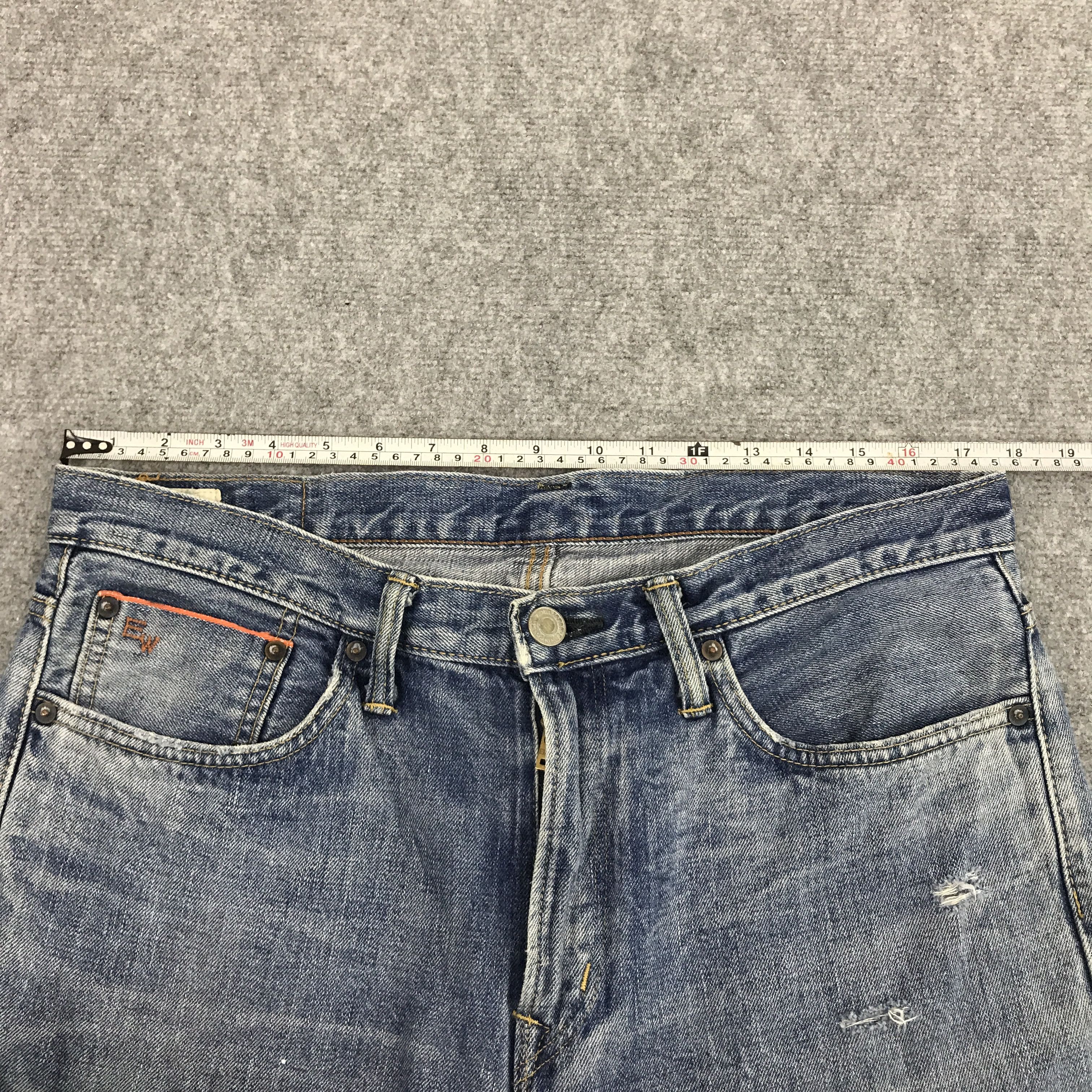 Edwin × Japanese Brand Denim Redline edwin Japan distressed style jean Pants Size US 33 - 3 Thumbnail
