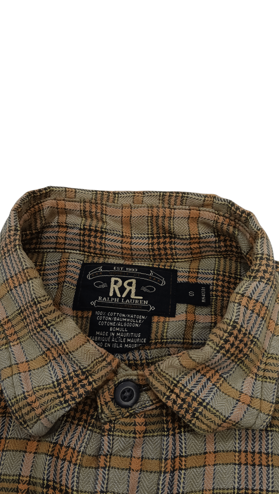 RRL Ralph Lauren RRL Ralph Lauren Button Down Shirt Flannel (S300) Size US S / EU 44-46 / 1 - 2 Thumbnail