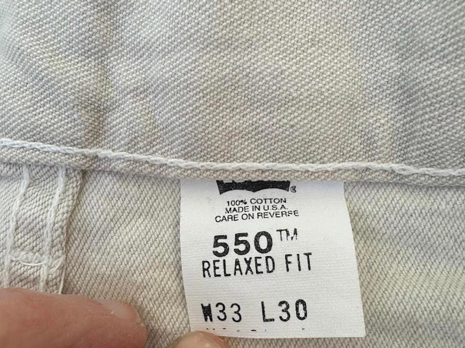 Levi's Levi’s 550 Sand Denim Relaxed Fit Jeans USA 33x30 Size US 33 - 3 Thumbnail