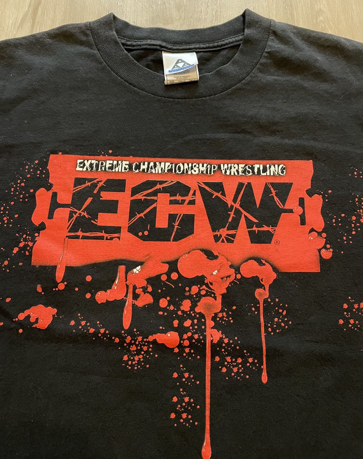 Rap Tees × Vintage Vtg ECW Extreme Championship Wrestling Shirt Youth Medium Size US XXS / EU 40 - 4 Thumbnail