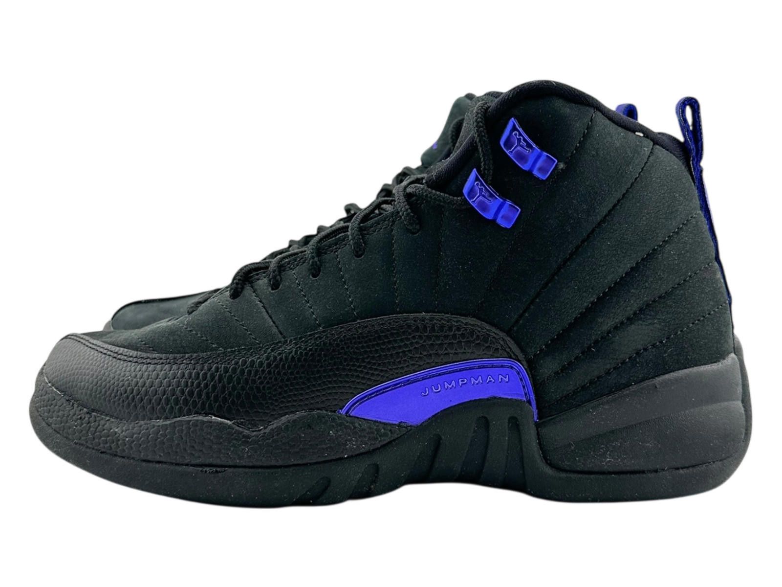 Jordan Brand Air Jordan 12 Black Dark Concord 6Y Used OG Box DH0905-005 Size US 6 / EU 39 - 1 Thumbnail