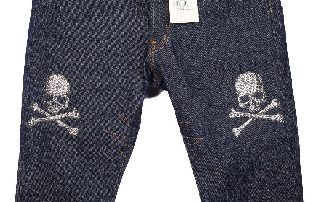 Mastermind Japan mmj 14ss high waist 606 blue one wash Isetan L jeans Size US 34 / EU 50 - 3 Thumbnail