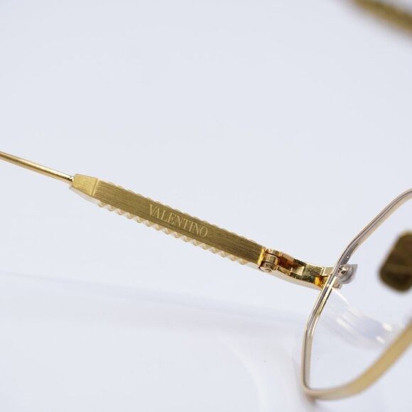 Valentino Valentino V-STUD VLX-122C Eyeglasses Shiny Gold 52mm Size ONE SIZE - 6 Thumbnail