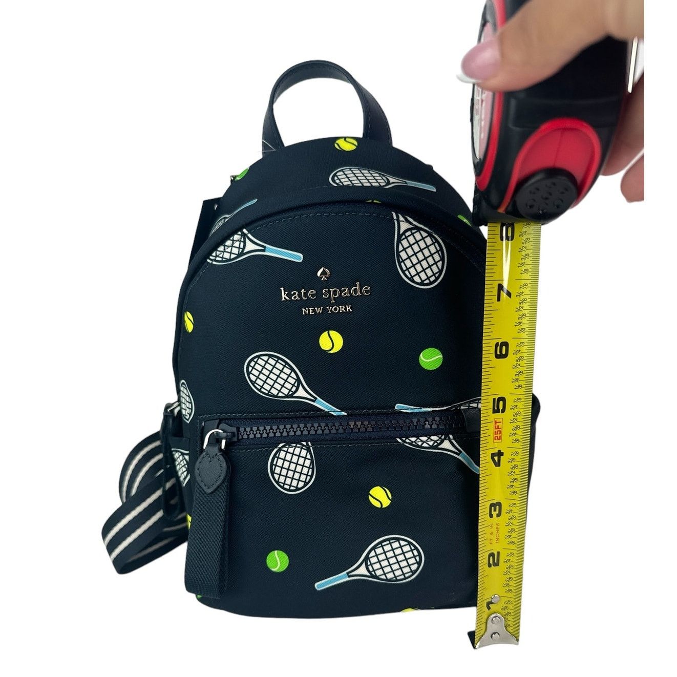 Kate Spade Kate Spade Tennis Racquet and Ball Printed MINI Backpack Size ONE SIZE - 5 Thumbnail
