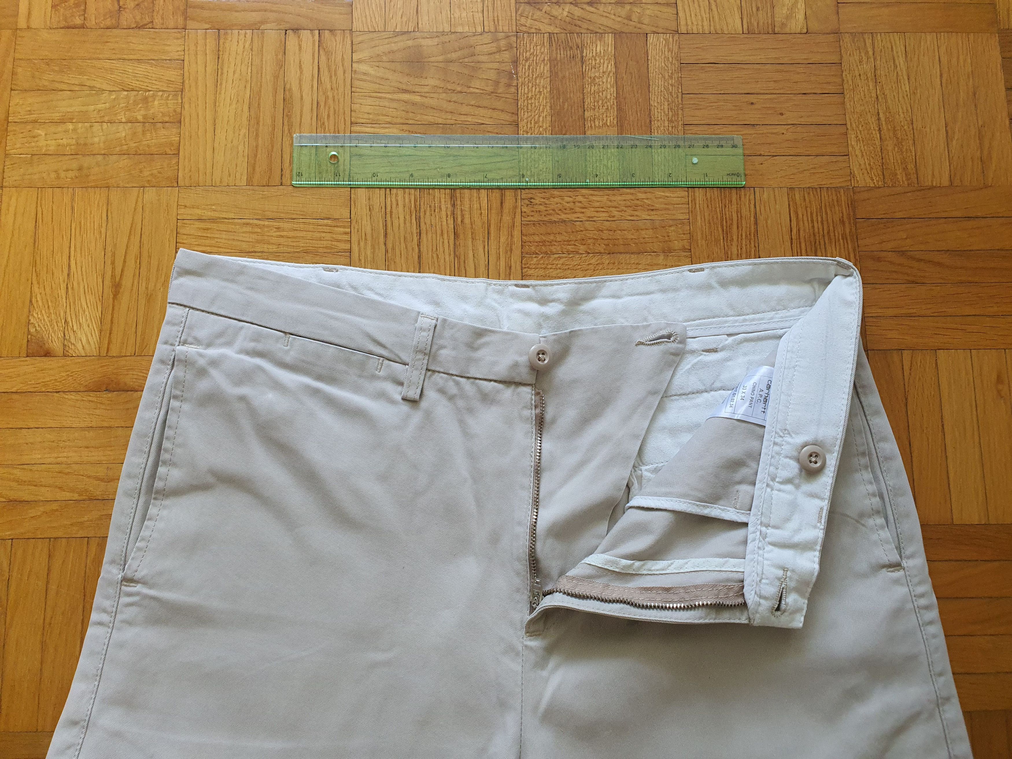 A.P.C. × Carhartt × Carhartt Wip Chinos Pants Trousers - CHINO PANT (F/W 2011 Collab) Size US 33 - 4 Thumbnail