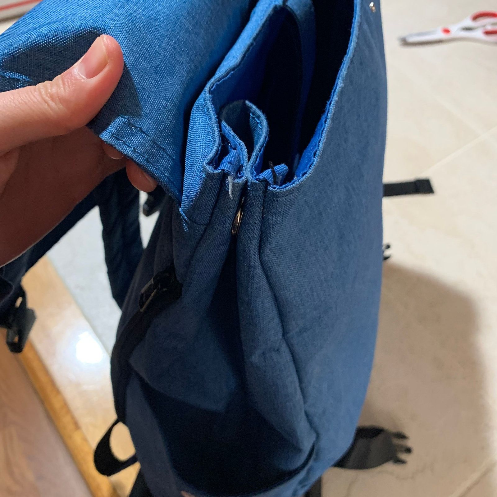 Other Anello High Density Mokucho Polyester in Blue Backpack Size ONE SIZE - 15 Thumbnail