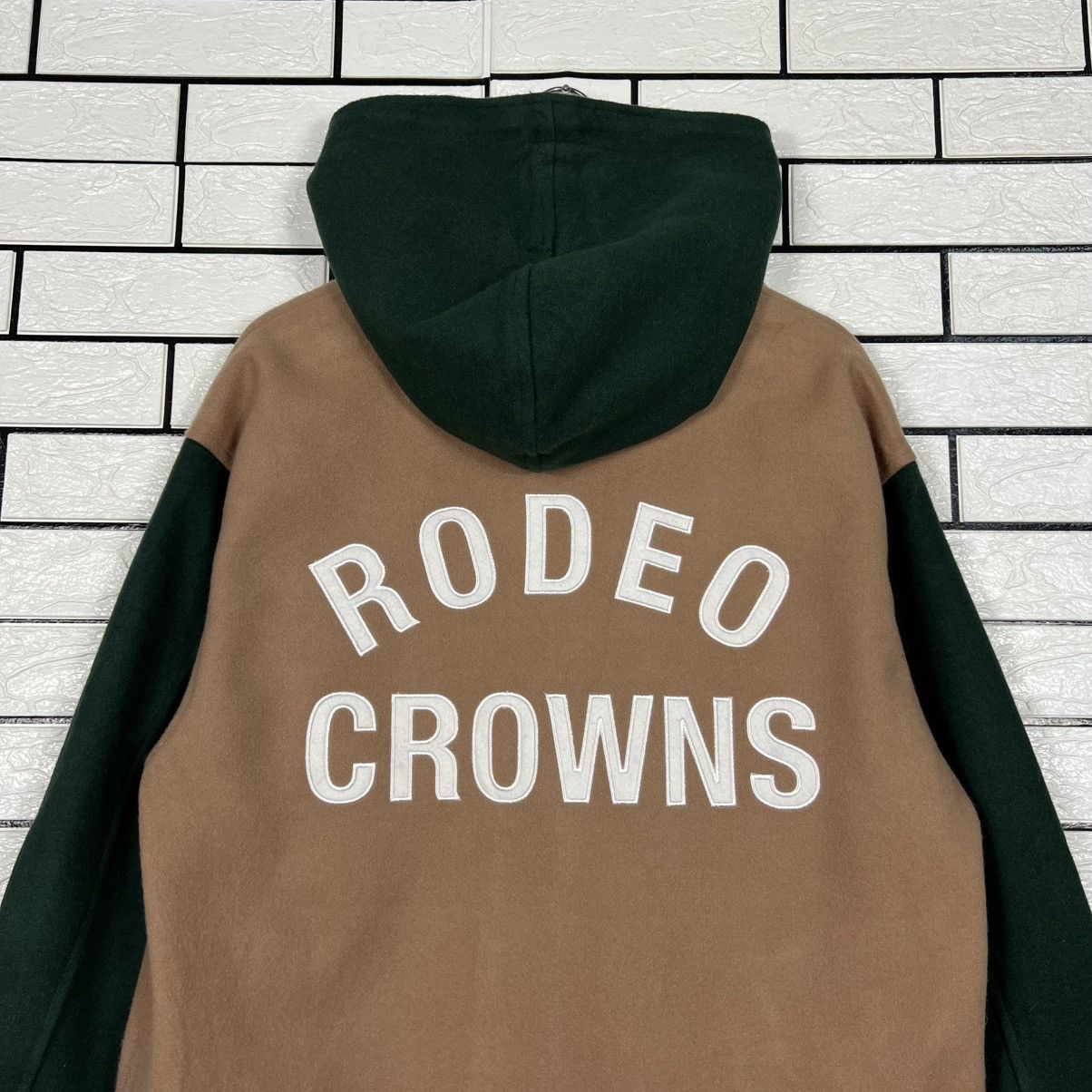 Japanese Brand RODEO CROWNS Big Logo Hooded Long Coat #4142-C189 Size US L / EU 52-54 / 3 - 2 Thumbnail