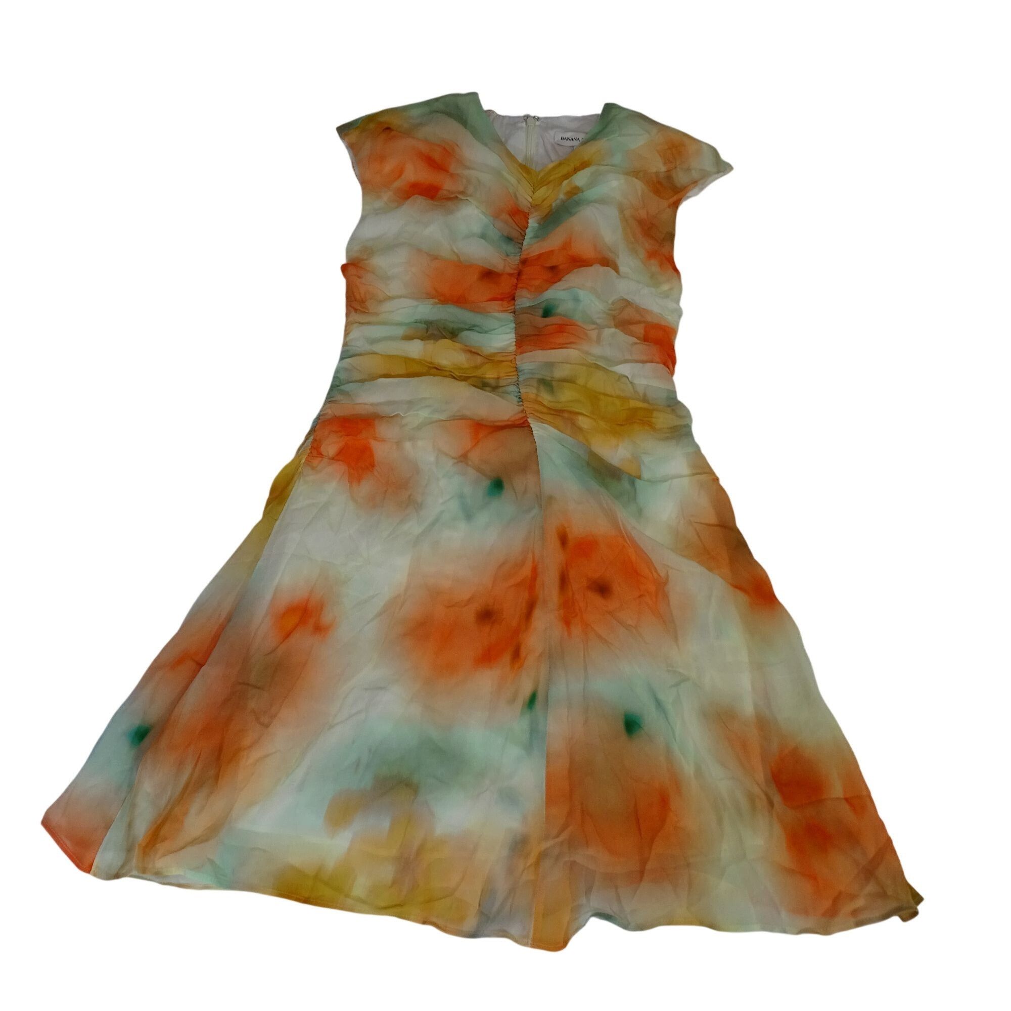 Banana Republic Banana Republic Women Chiffon Ruched Front Mini Dress Size 0 Size XS / US 0-2 / IT 36-38 - 3 Thumbnail