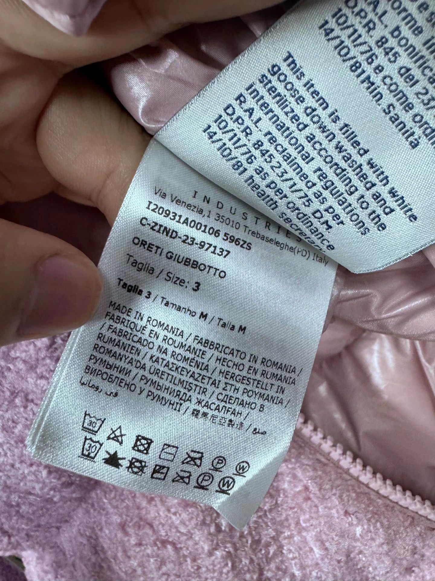 Moncler Moncler pink wool paneled down jacket size 3 Size L / US 10 / IT 46 - 4 Thumbnail