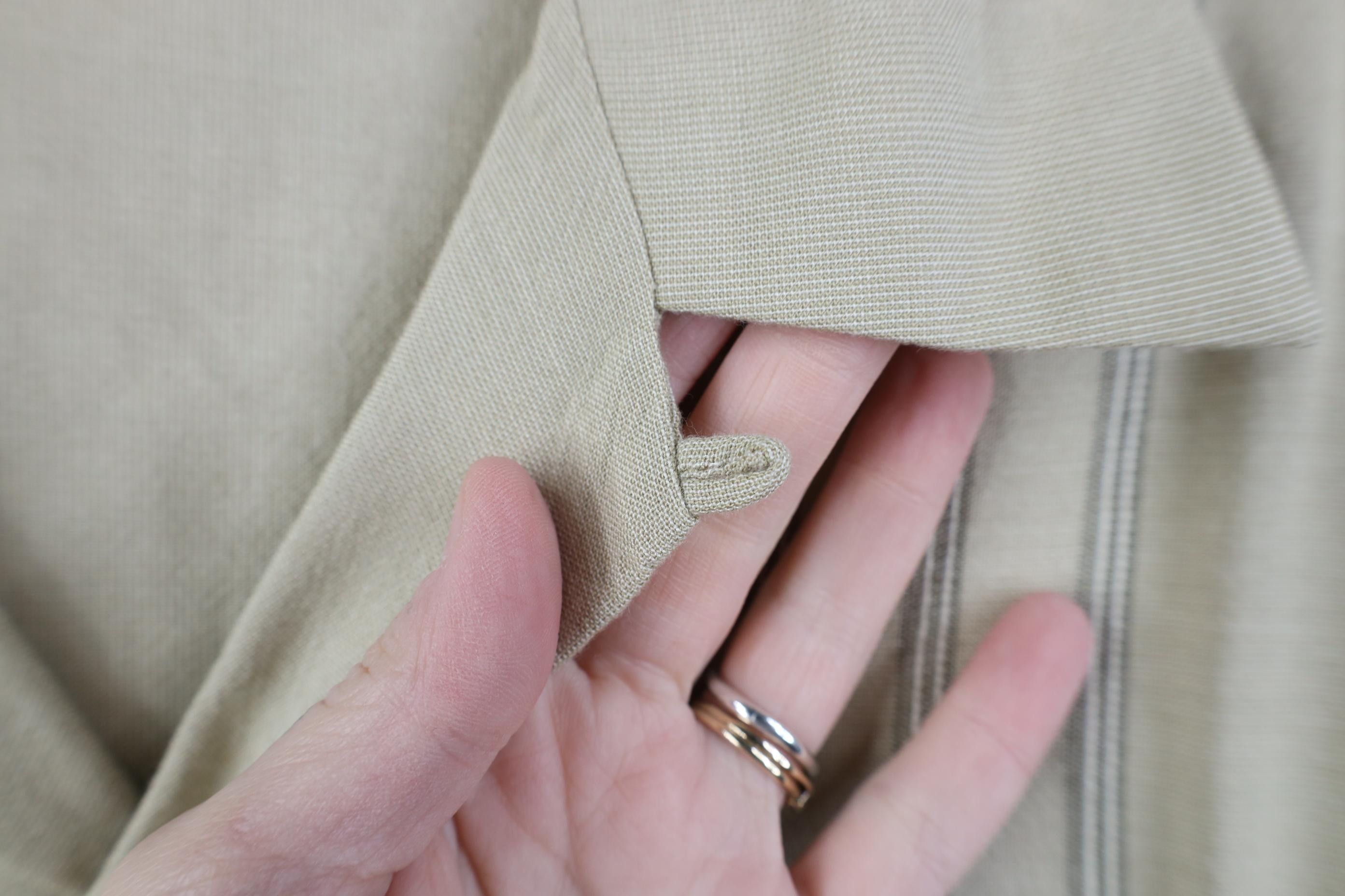 Vintage Vintage 90s Rockabilly Gabardine Looped Collar Button Shirt Size US L / EU 52-54 / 3 - 8 Thumbnail