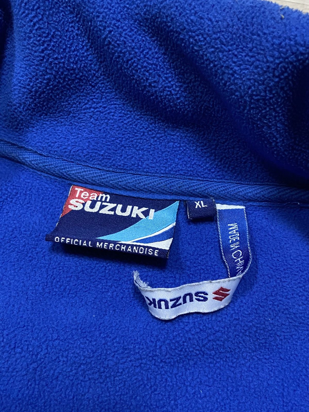 Vintage Suzuki vintage big logo zip sweatshirt fleece Size US XL / EU 56 / 4 - 8 Thumbnail