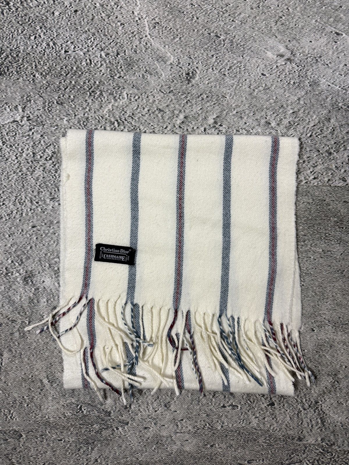 Christian Dior Monsieur Christian Dior Scarf Cashmaire Vintage Size ONE SIZE - 3 Thumbnail