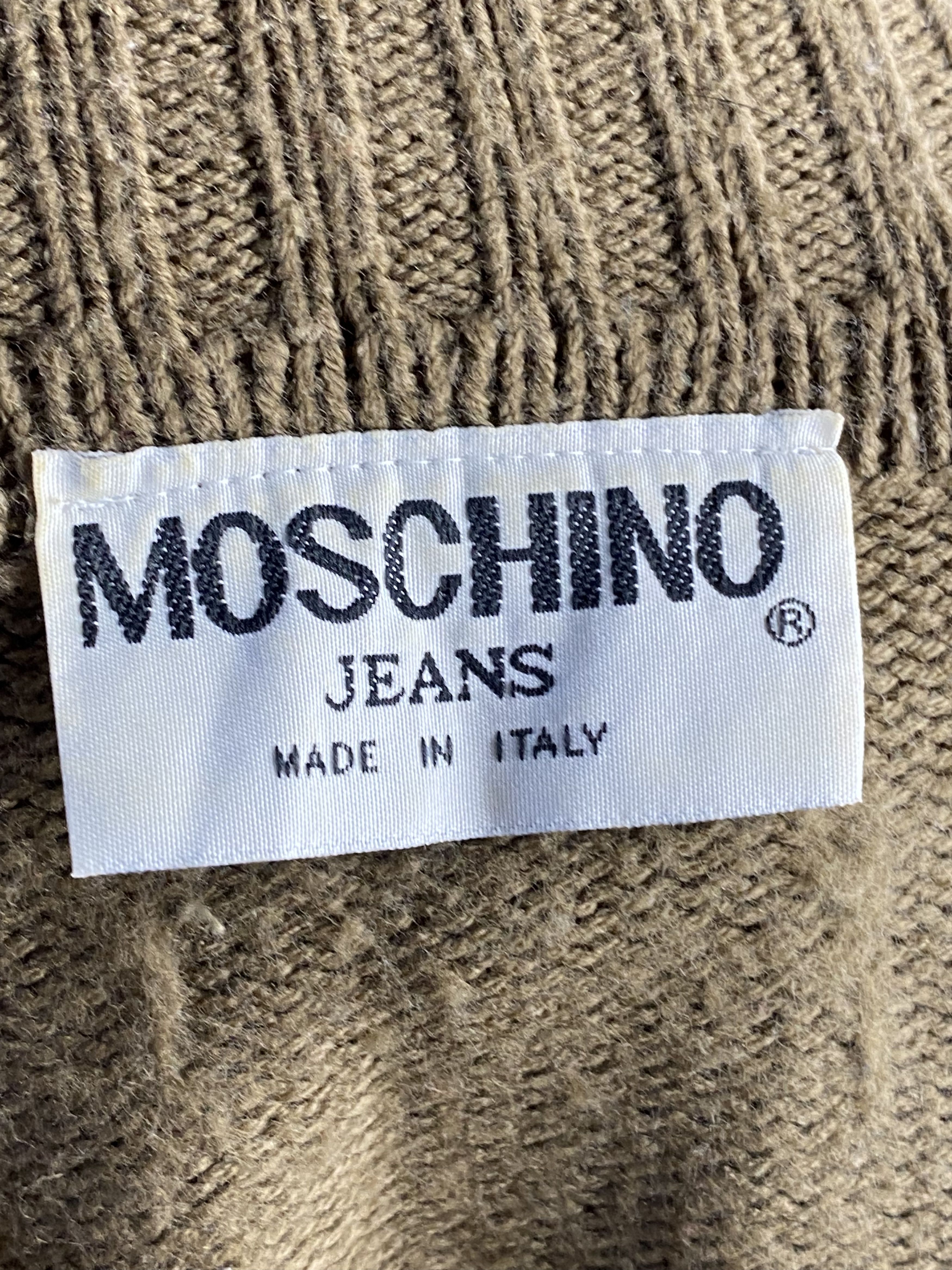 Moschino × Vintage 90s Moschino Jeans Vintage Women's Turtleneck Sweater - S Size S / US 4 / IT 40 - 5 Thumbnail