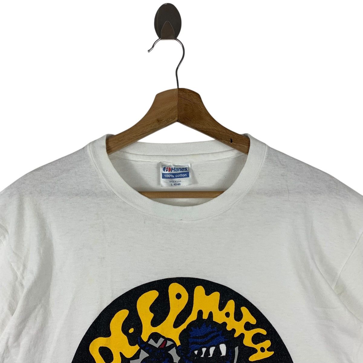 Hanes Vintage DEEPMATCH BATTLE art printed tee Size US L / EU 52-54 / 3 - 2 Thumbnail