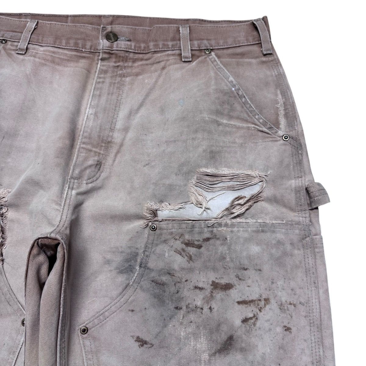 Carhartt Vintage Carhartt Thrashed Double Knee Carpenter Pants Size US 36 / EU 52 - 5 Thumbnail
