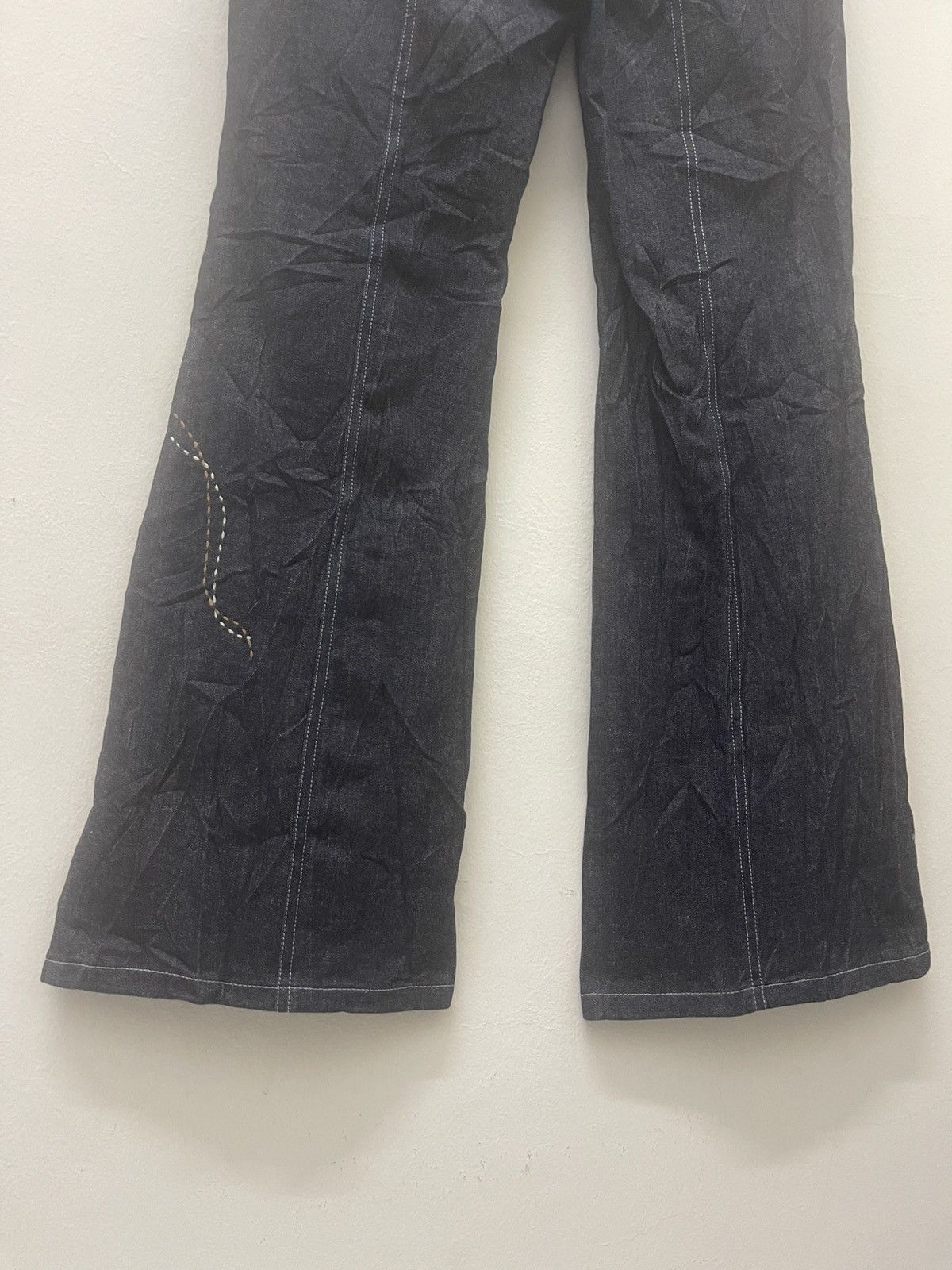 Louis Feraud Rare Vintage LF By LOUIS FERAUD Flare Designer Denim Size 27" / US 4 / IT 40 - 15 Thumbnail