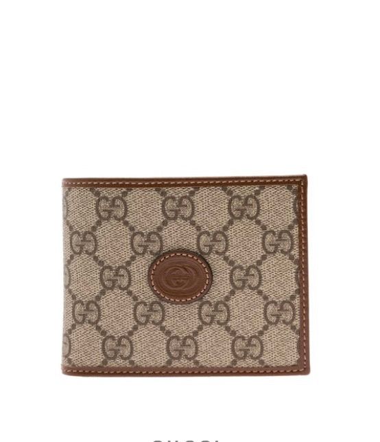 image of Gucci GG Wallet With Removable Card Case in Brown, Men's