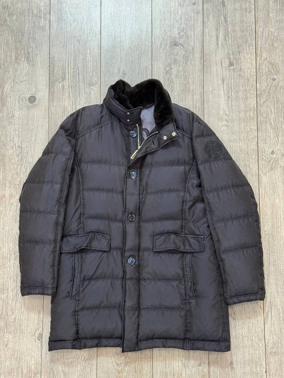 Stefano Ricci Steffano Ricci Silk Down Jacket w/ Fur and Lamb Leather Size US L / EU 52-54 / 3 - 1 Thumbnail