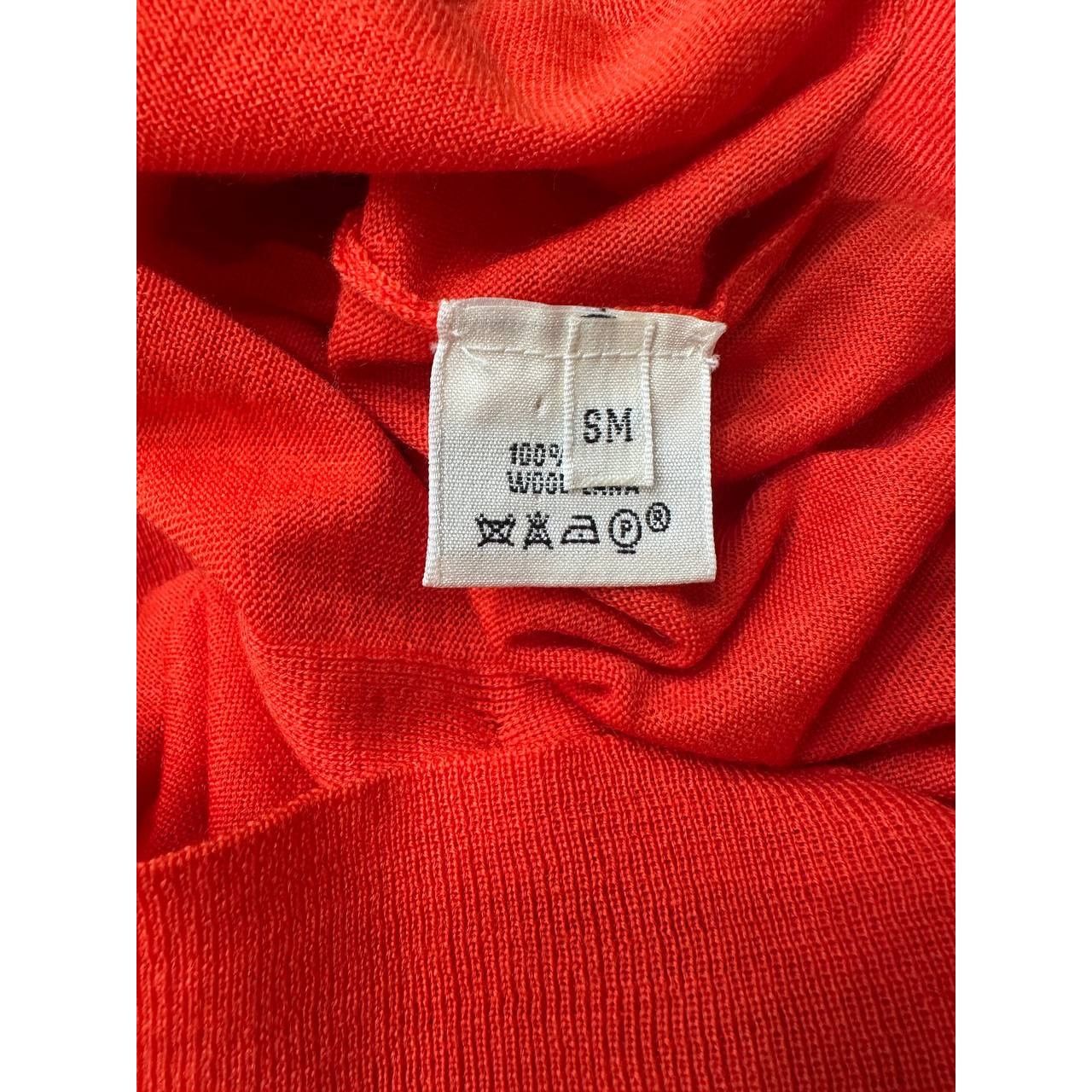 Hermes Hermès Lemaire Orange Wool Sleeveless Cardigan S/M Size S / US 4 / IT 40 - 4 Thumbnail
