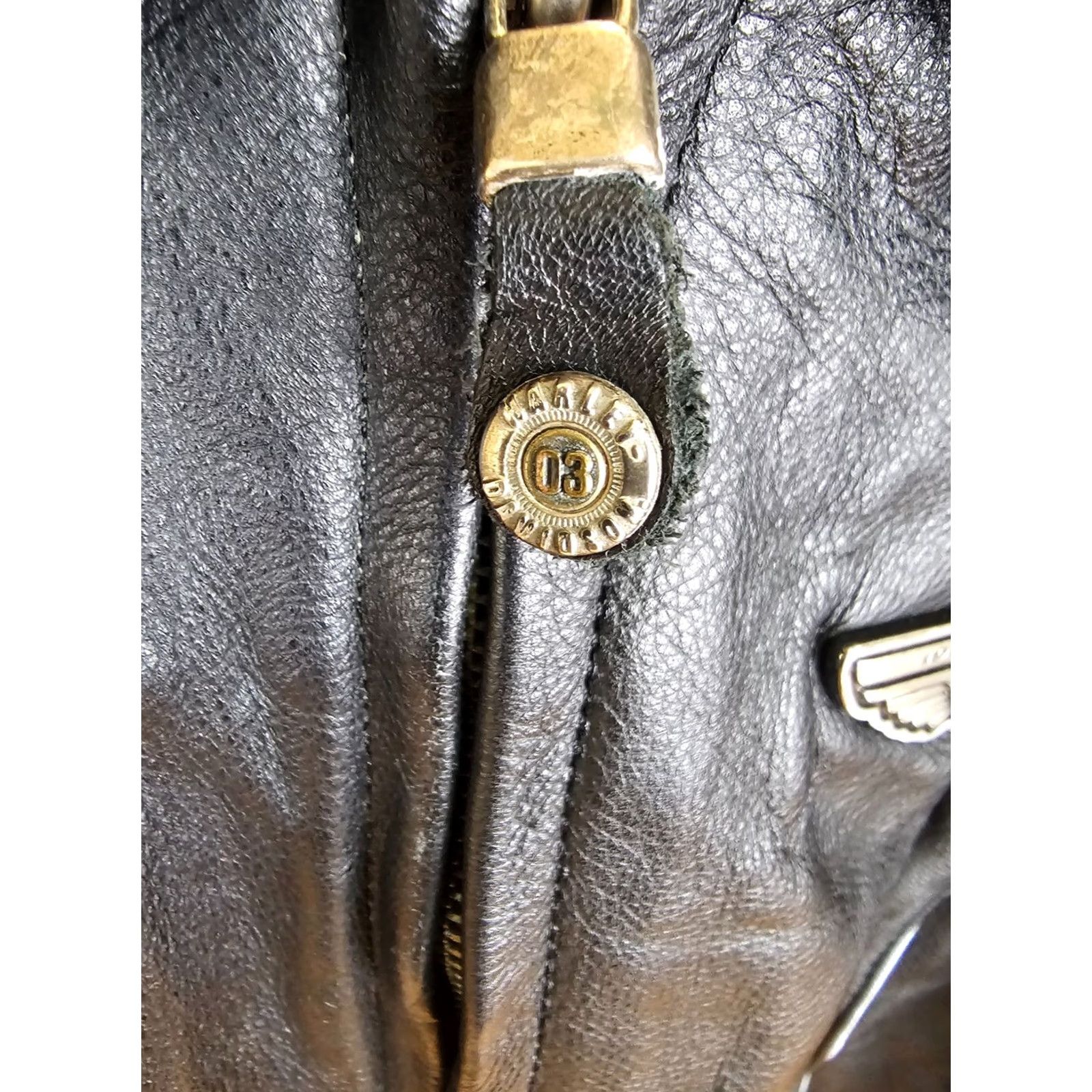 Harley Davidson VINTAGE Harley-Davidson 100th Anniversary Leather Motorcycle Jacket SZ XS Women Size XS / US 0-2 / IT 36-38 - 3 Thumbnail