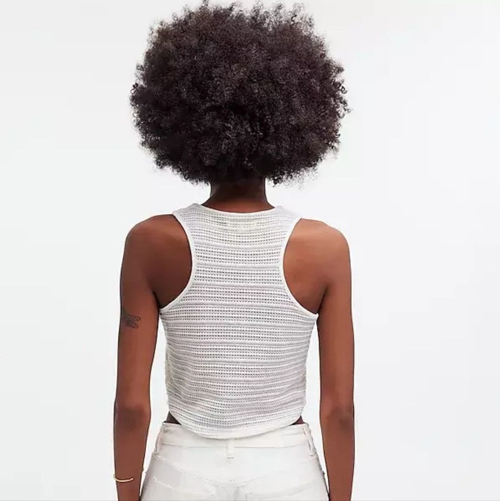 Madewell NWT Madewell Crochet-Knit Cutaway Tank Size XS / US 0-2 / IT 36-38 - 3 Thumbnail