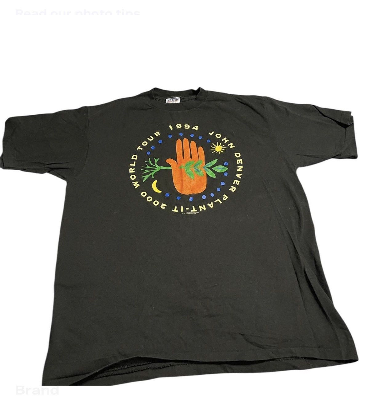 Vintage 1994 John Denver Plant-It 2000 World Tour Tee size XL Size US XL / EU 56 / 4 - 2 Thumbnail