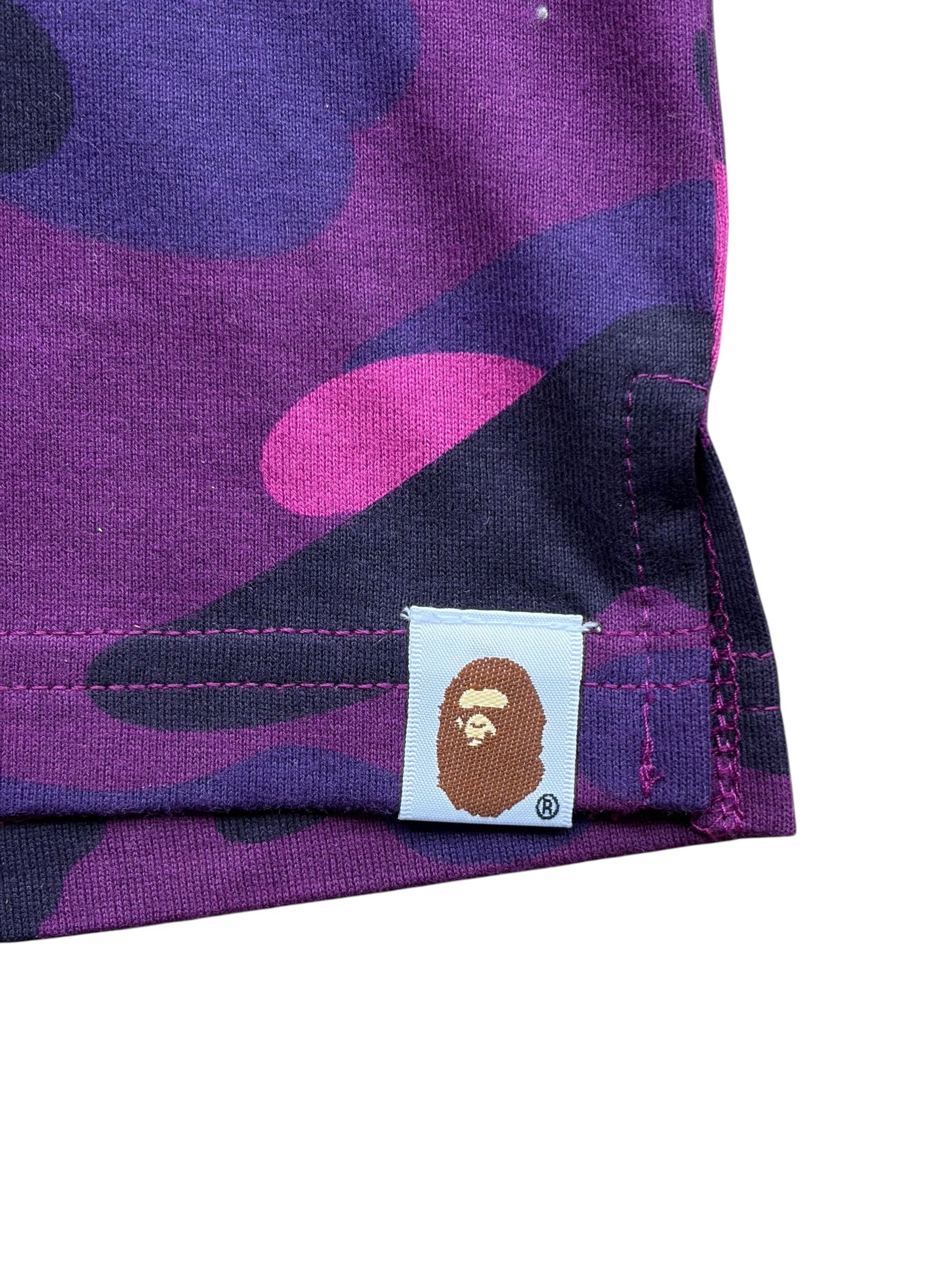 Bape Bape Purple Camo White College Logo Sleeveless Tank Top Size US L / EU 52-54 / 3 - 4 Thumbnail