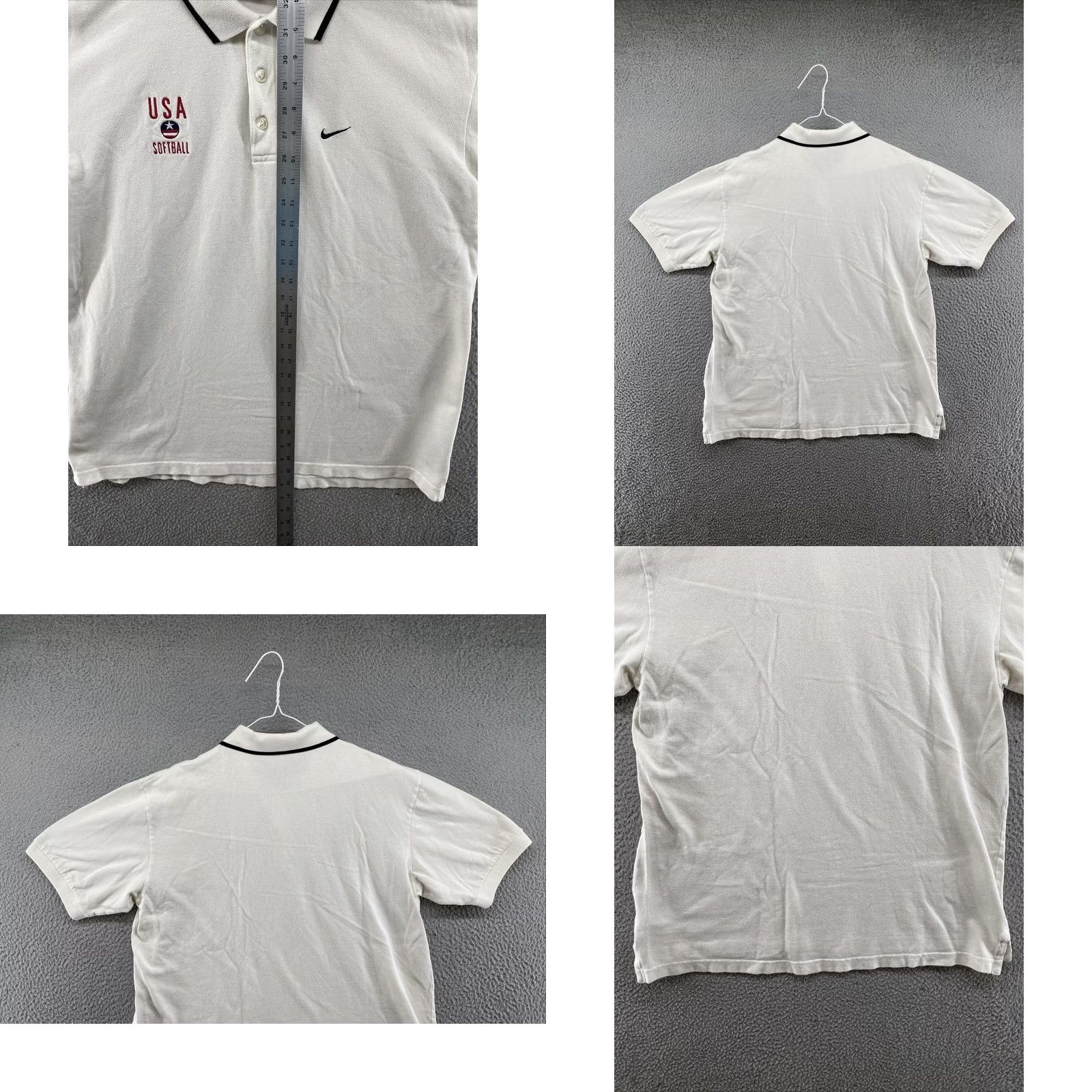 Nike Nike USA Softball Polo Shirt Men’s Medium Black Tag Embroidered Logo Dri-Fit Nike Shirt Polo 90s USA Men Size US M / EU 48-50 / 2 - 8 Thumbnail