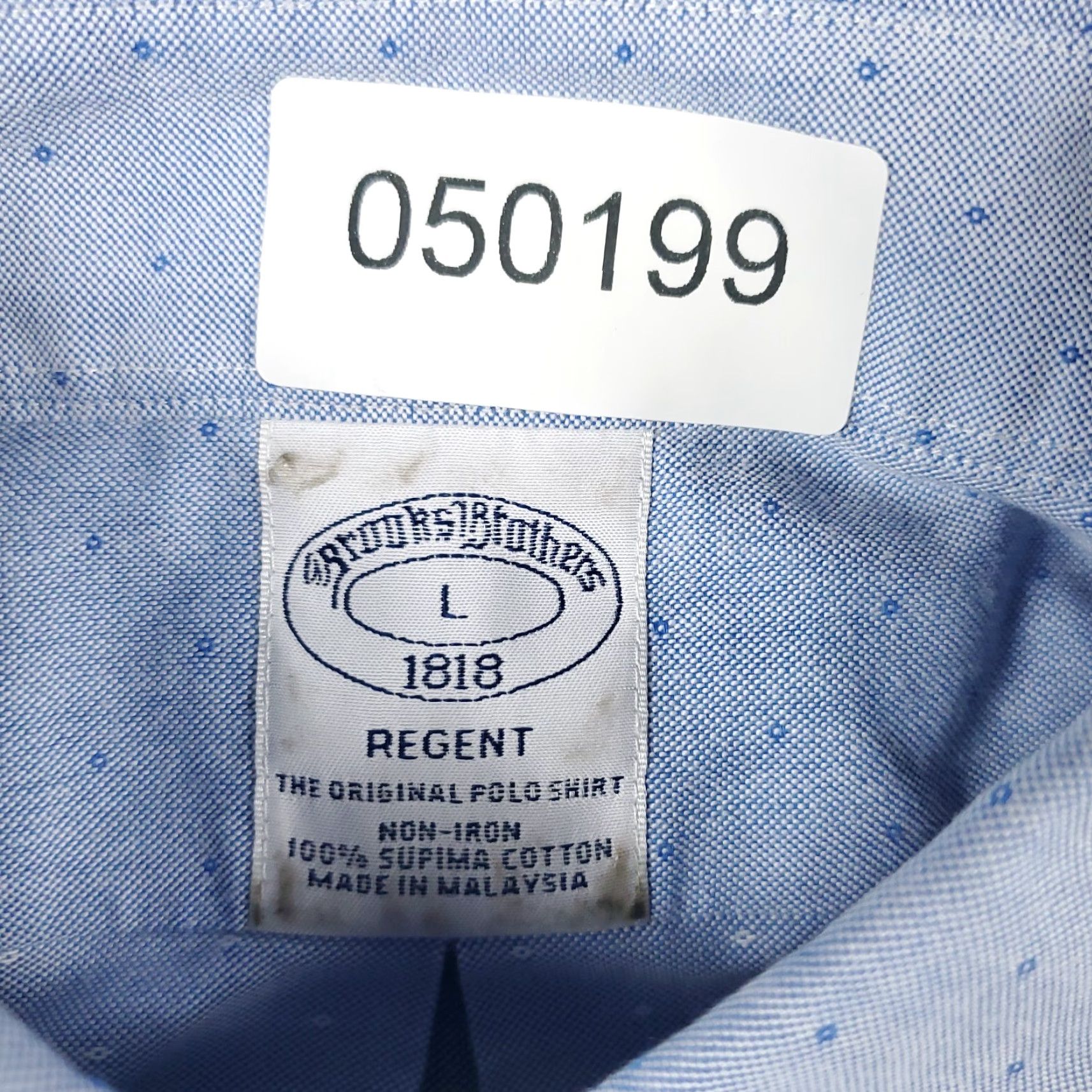 Brooks Brothers Brooks Brothers Shirt Mens Large Blue Casual Button-Up Long Sleeve - Regular Fit, Cotton, Button-Down Collar, 346 Brand, Classic Preppy American Style Size US L / EU 52-54 / 3 - 6 Thumbnail