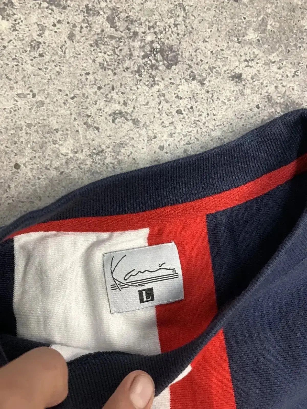 Karl Kani × Vintage Vintage Karl Kani rap denim long sleeve big logo y2k Size US L / EU 52-54 / 3 - 13 Thumbnail