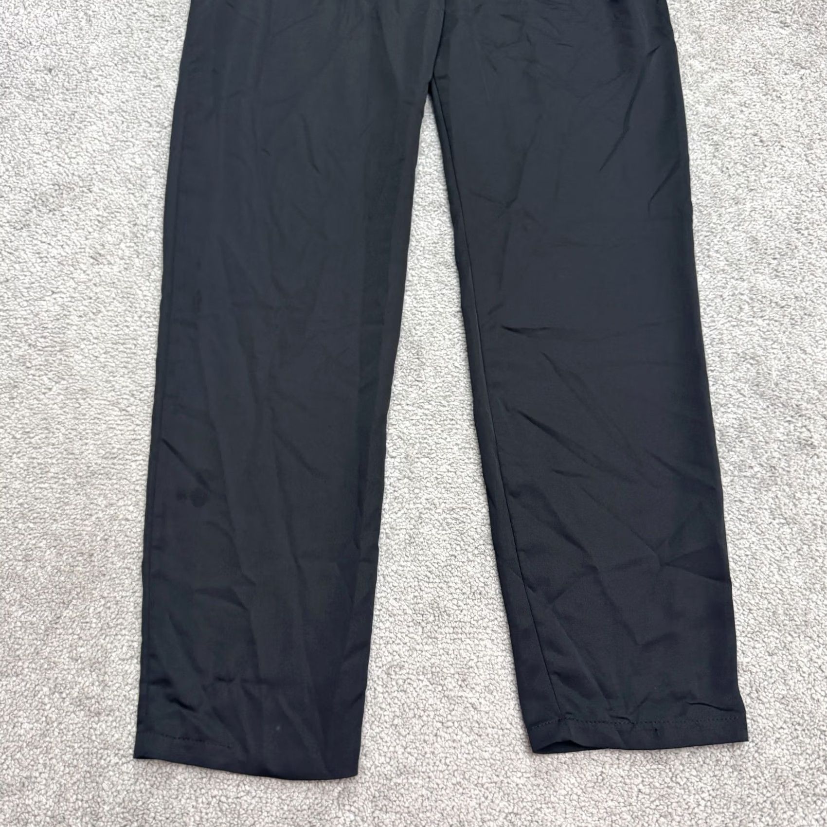 Boohoo Boohoo Black High Rise Pleated Paperbag Tapered Pants Womens 8 Formal Casual Workwear Belted Size 30" / US 8 / IT 44 - 5 Thumbnail