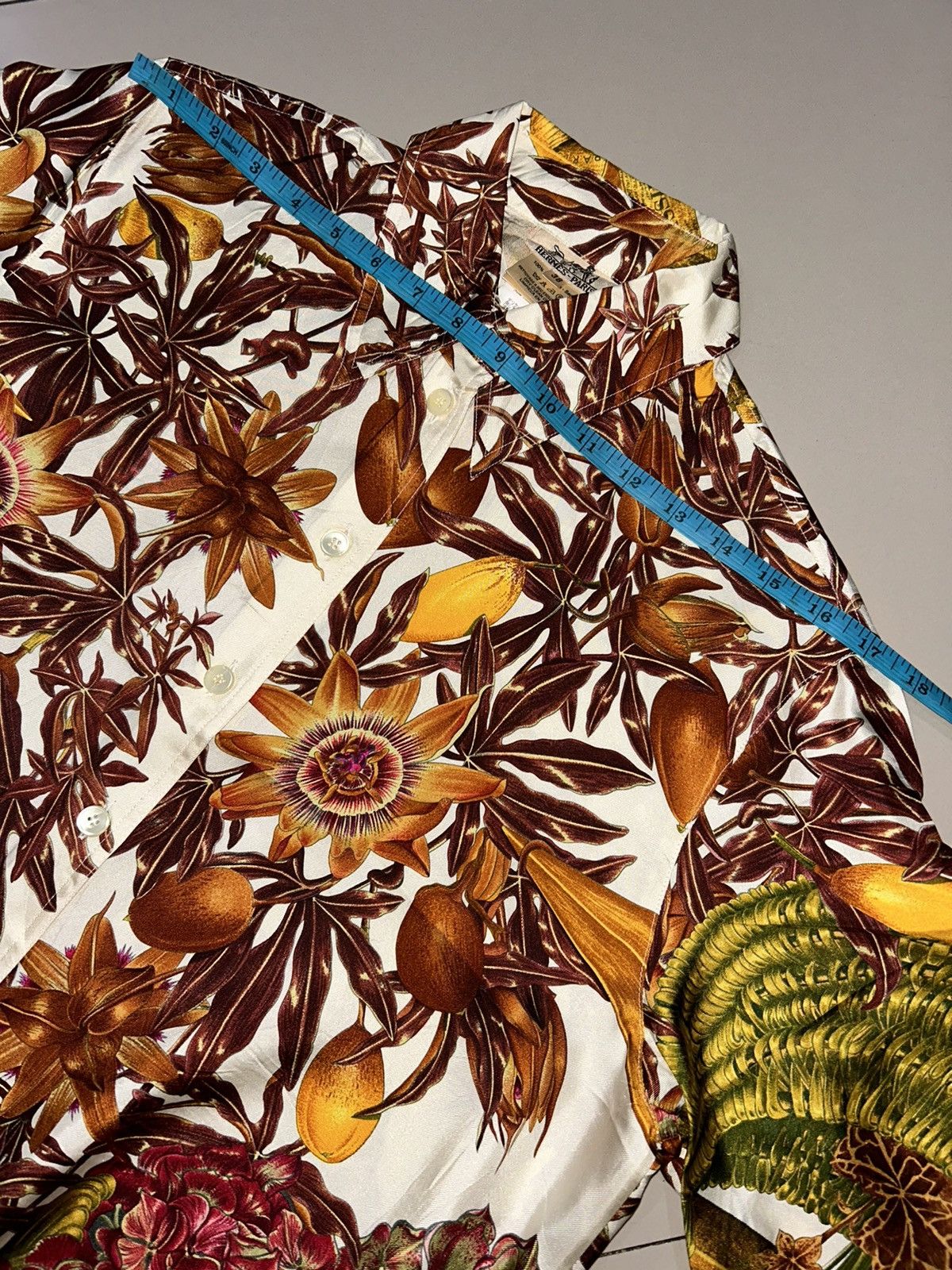Hermes Hermes "Passiflores" Silk Blouse Size S / US 4 / IT 40 - 15 Thumbnail