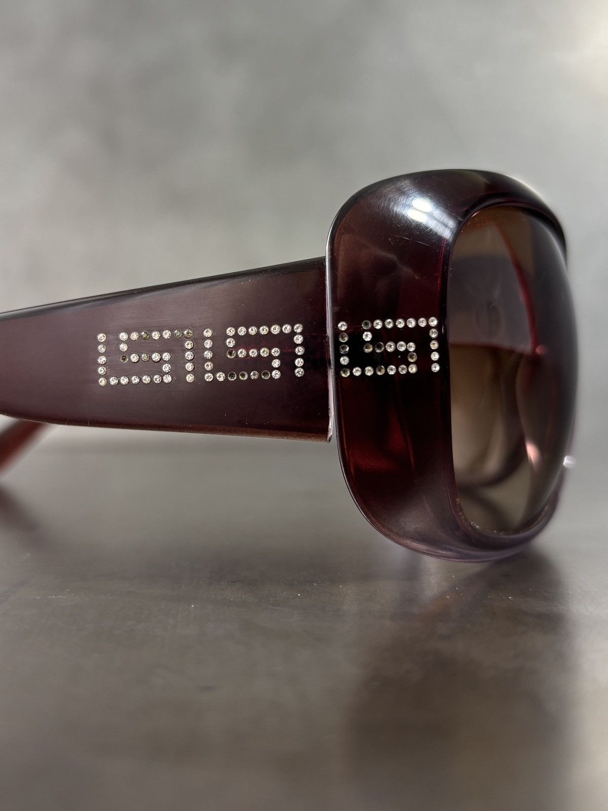 Versace 2009 Versace Sunglasses VE4961B Y2K Rhinestone 2000s Italy Size ONE SIZE - 16 Thumbnail