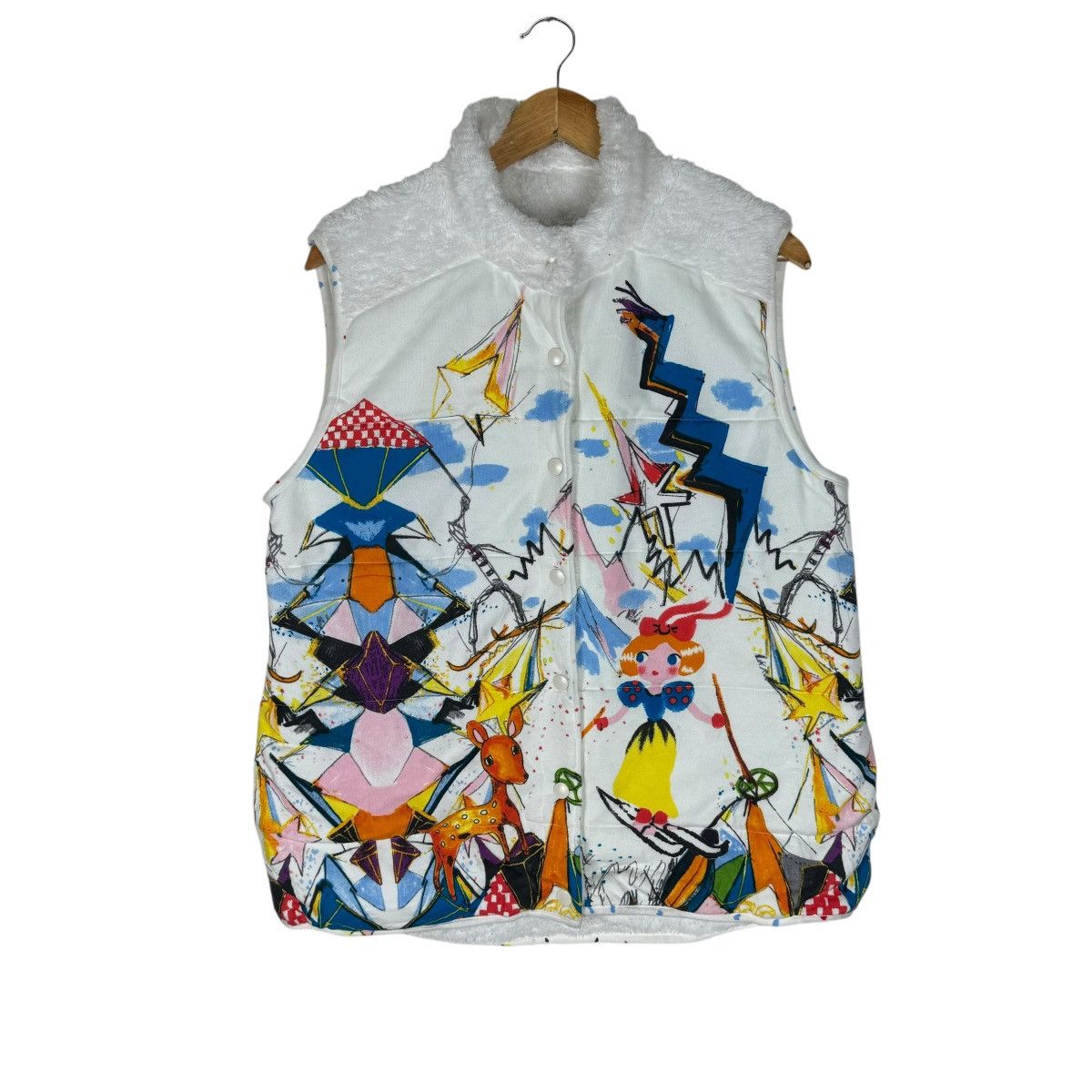 Issey Miyake 🔥TSUMORI CHISATO SLEEP IS ART FLORAL VEST Size US L / EU 52-54 / 3 - 1 Thumbnail