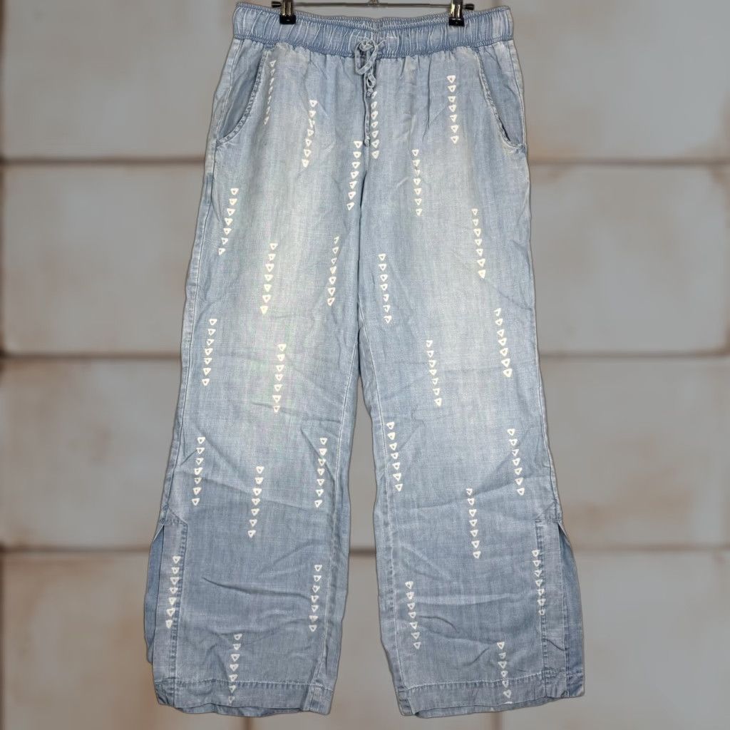 CLOT Cloth and Stone Jeans Women Wide-Leg Chambray Blue M Medium Size Size 32" / US 10 / IT 46 - 1 Thumbnail