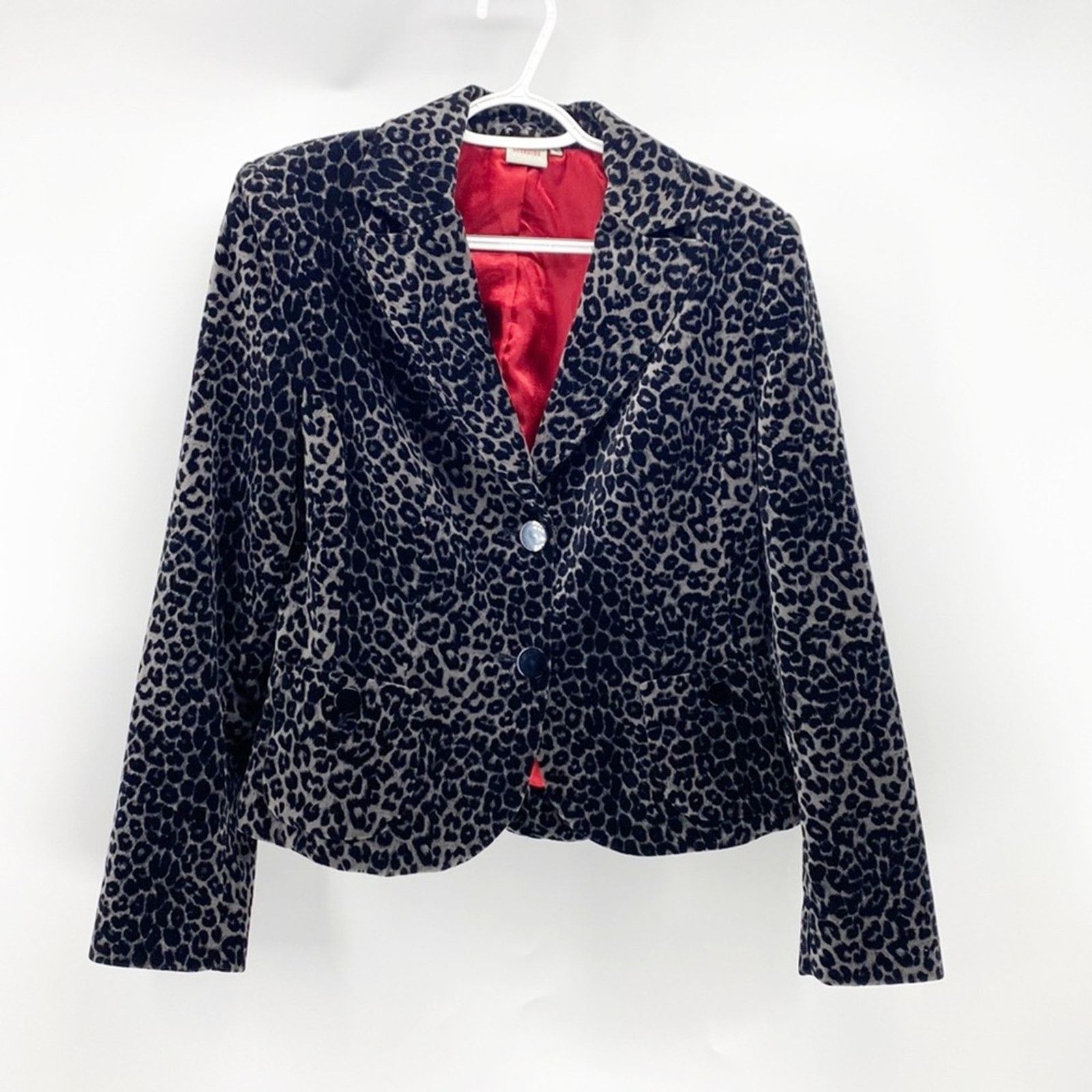 Other Georgiou 90s leopard print peplum back single button velvet Size M / US 6-8 / IT 42-44 - 1 Thumbnail