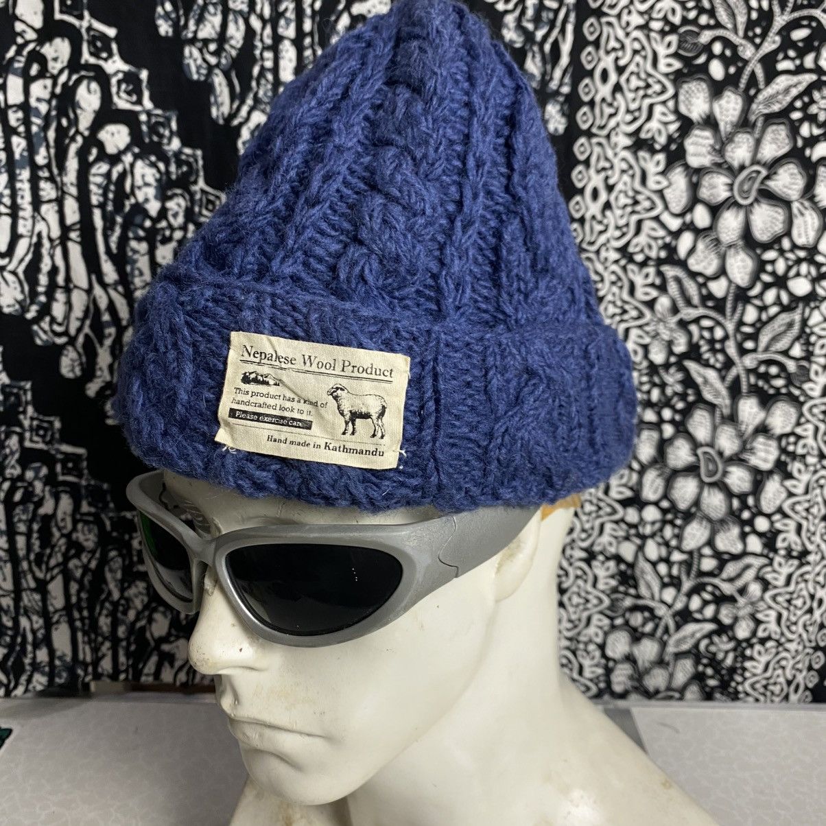 Japanese Brand × Vintage nepalese wool product knitted beanie hats Size ONE SIZE - 4 Thumbnail