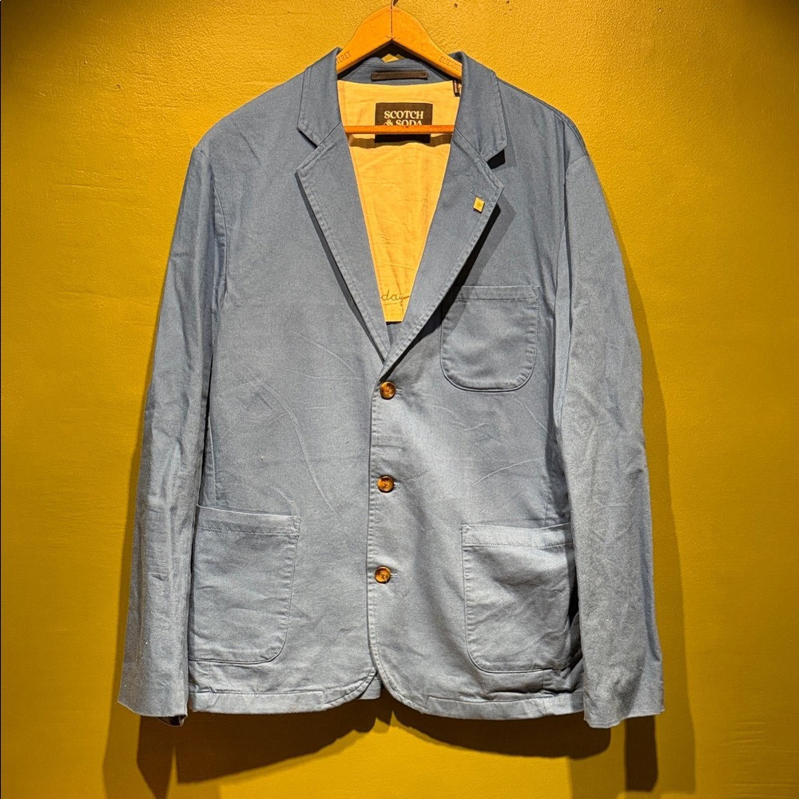 Scotch & Soda Scotch & Soda Men's Blue Blazer Size 42R - 1 Thumbnail