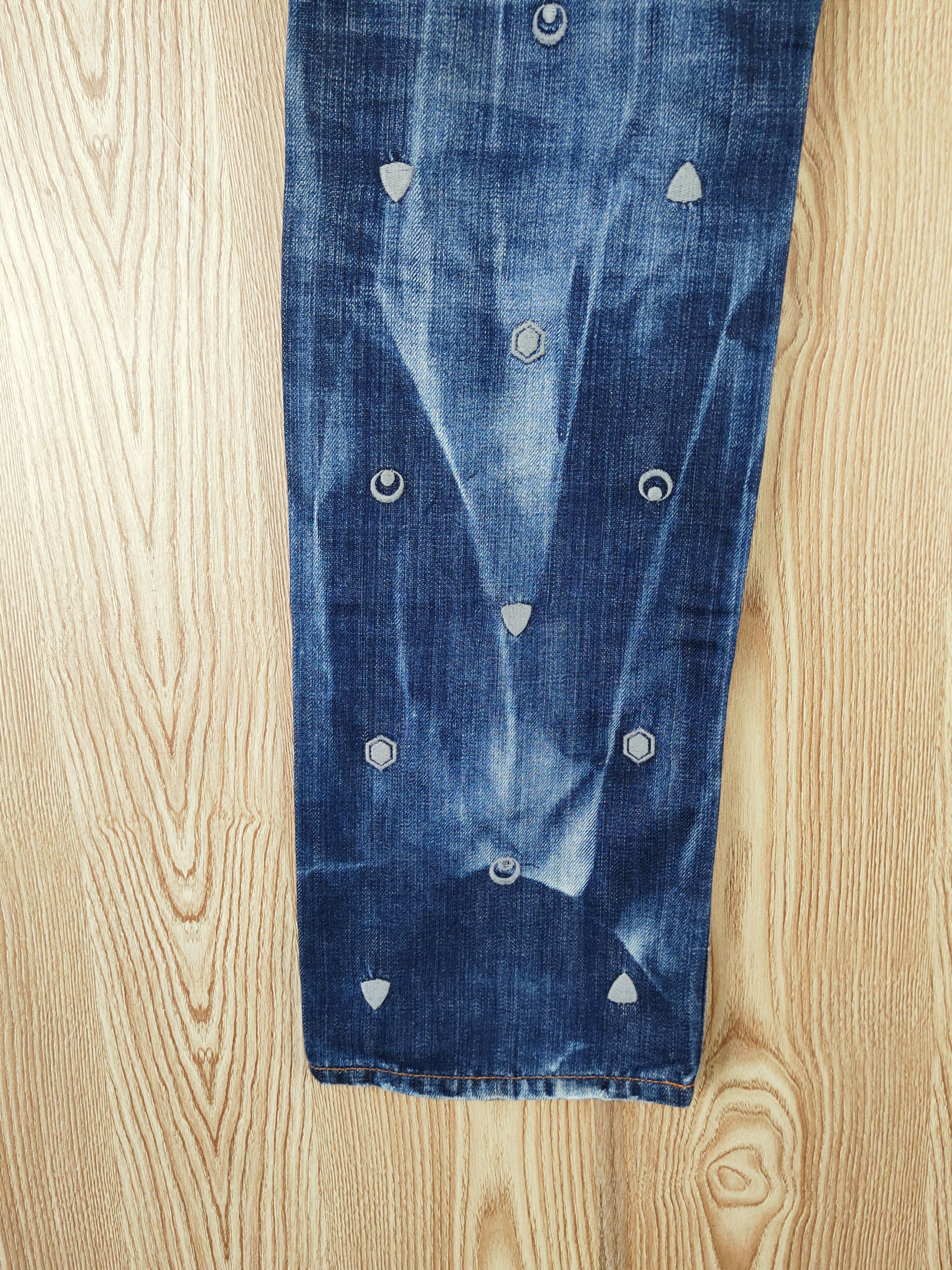 Takeo Kikuchi TK Mixpice Dark Blue Distressed Ripped Jeans #W343 Size US 30 / EU 46 - 10 Thumbnail